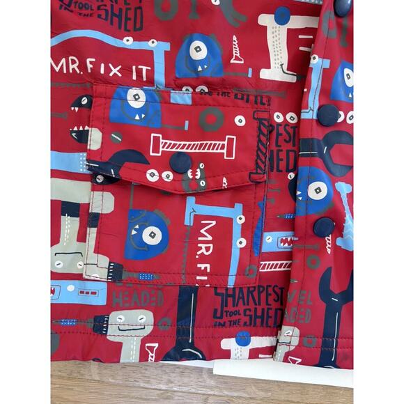 Hatley Mr. Fix It Tools Rain Jacket - Picture 3 of 11